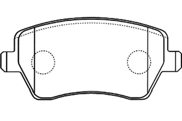 KAVO PARTS Комплект тормозных колодок, дисковый тормоз BP-6570